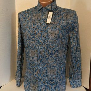 Men's XL Rib & Rhein L'Expate Batik in Teal Blue